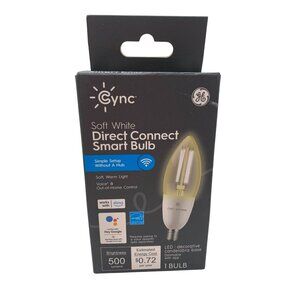 GE Cync Soft White Direct Connect Smart Bulb  LED Decorative Candelabra Base  50